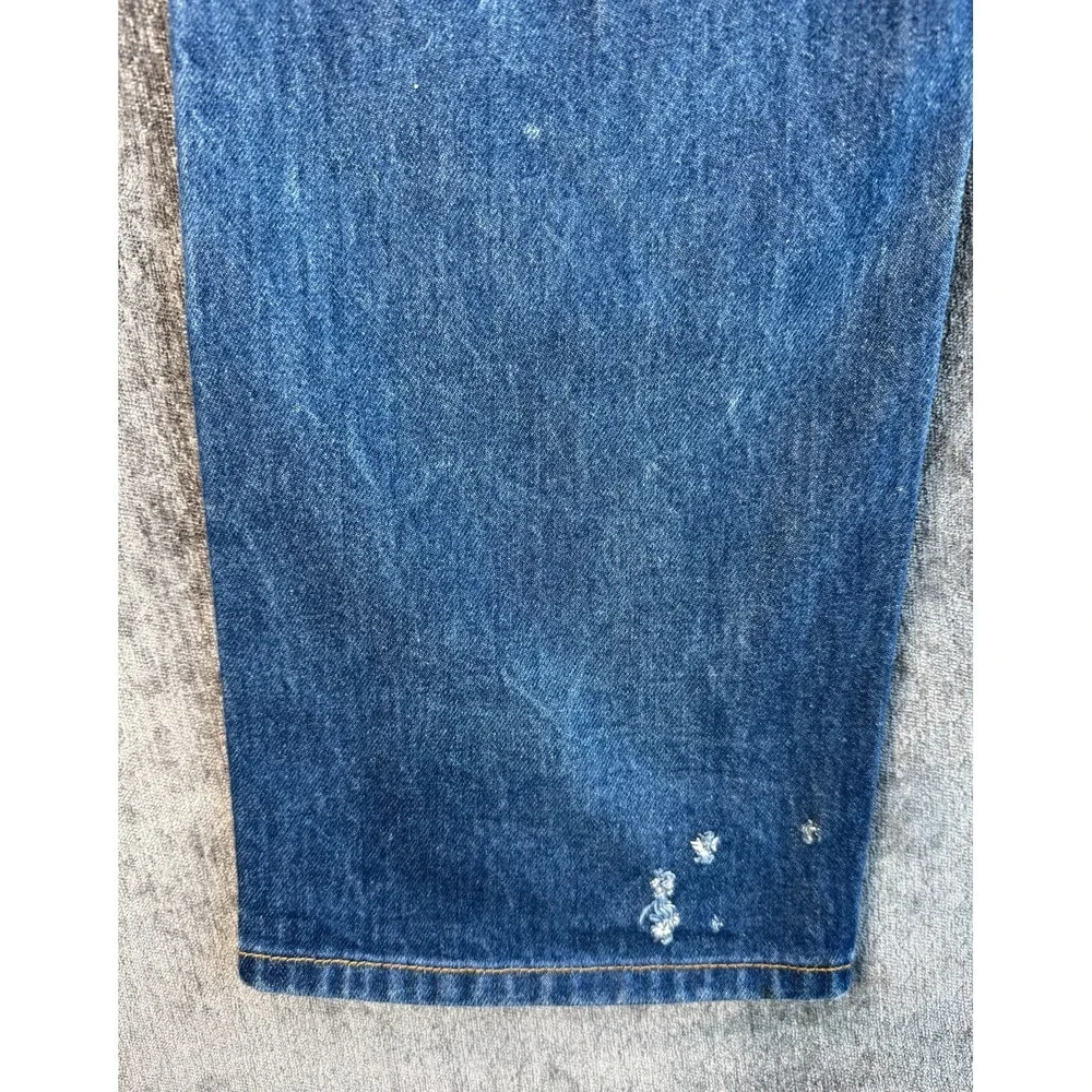 36x34 Levi's 501 Original Vintage Straight Leg Button-Fly Jeans Blue 100% Cotton
